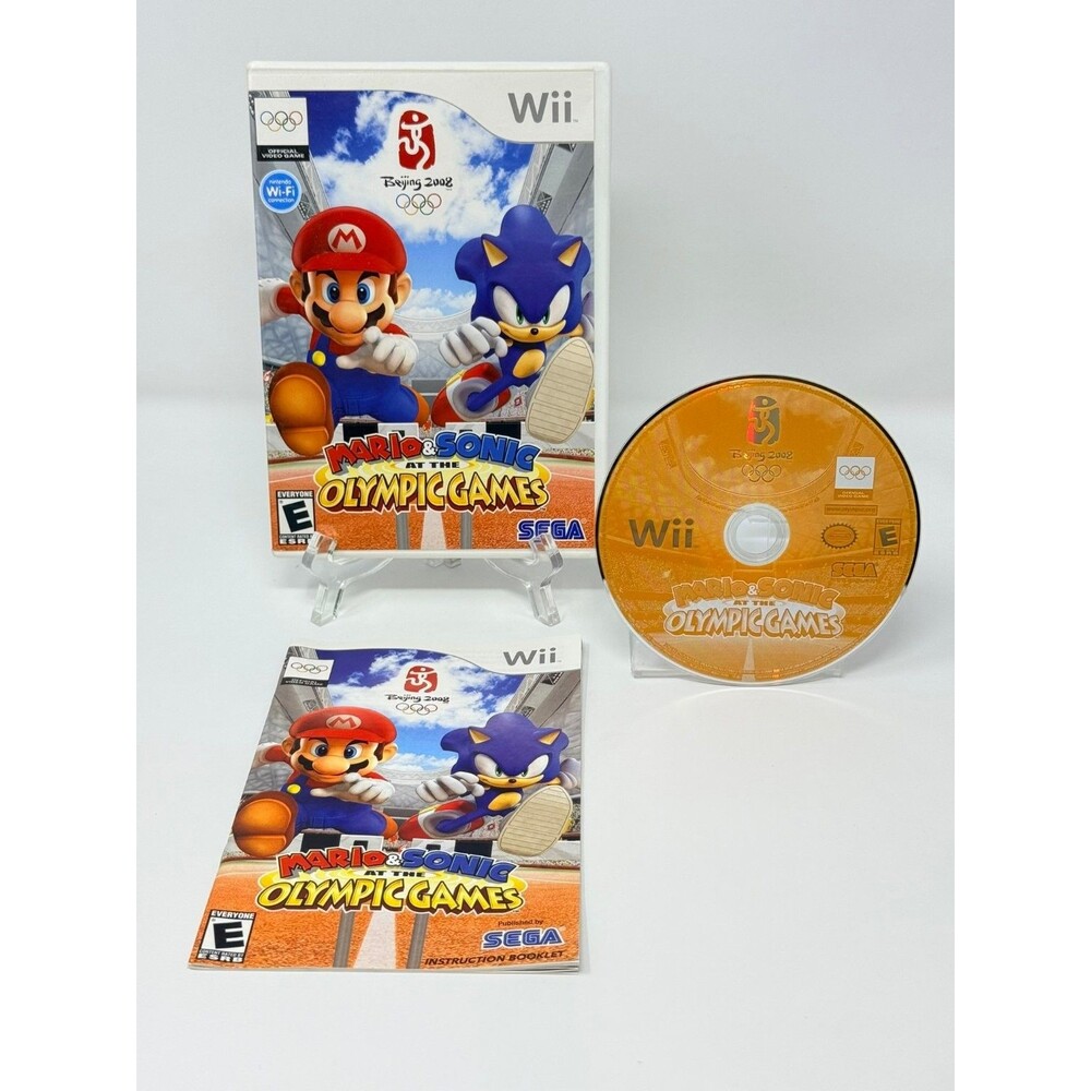 Mario & Sonic at the Olympic Games Wii Video Game Sports Multiplayer CIB